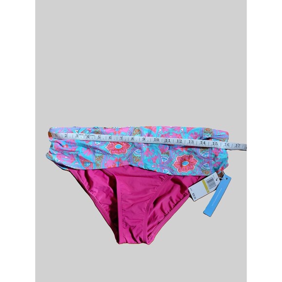 Bleu Rod Beattie Rouge (Pink) Multi Sarong Bikini Swim Bottom, US 14 - Picture 2 of 6